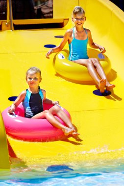su kaydırağı aquapark, çocuk.