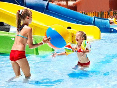 su kaydırağı aquapark, çocuk.