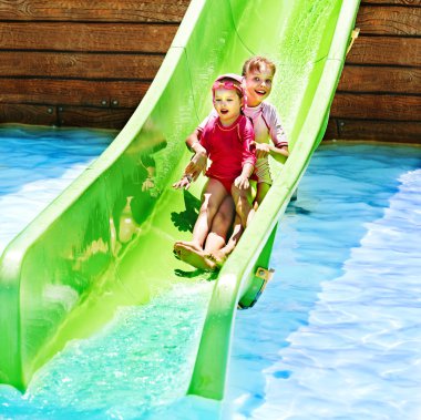 su kaydırağı aquapark, çocuk.