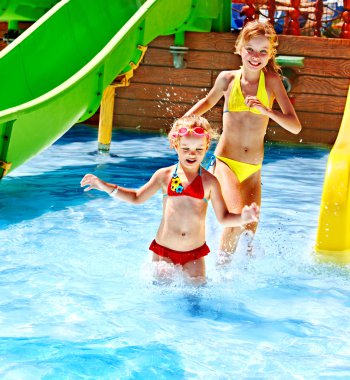 su kaydırağı aquapark, çocuk.