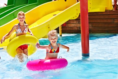 su kaydırağı aquapark, çocuk.