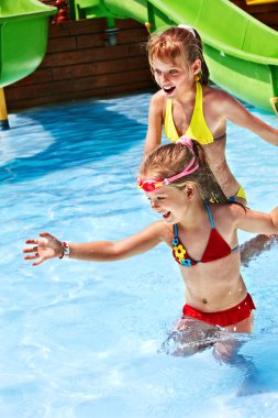 su kaydırağı aquapark, çocuk.