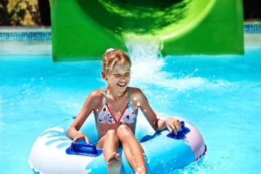 su kaydırağı aquapark, çocuk.