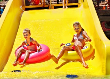 su kaydırağı aquapark, çocuk.
