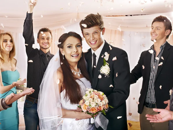 Gruppe bei der Hochzeit. — Stockfoto