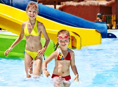 su kaydırağı aquapark, çocuk.
