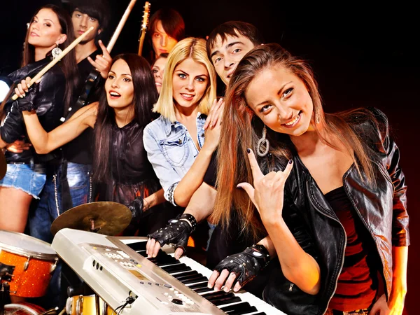 Band playing musical instrument. — Stock Photo, Image