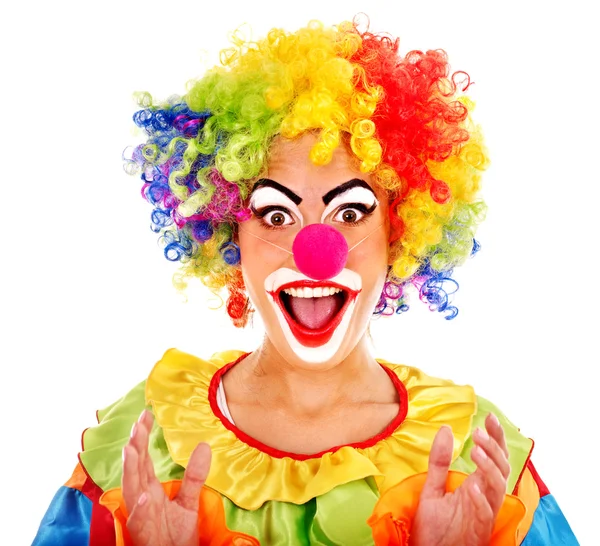 Clown-Porträt. — Stockfoto