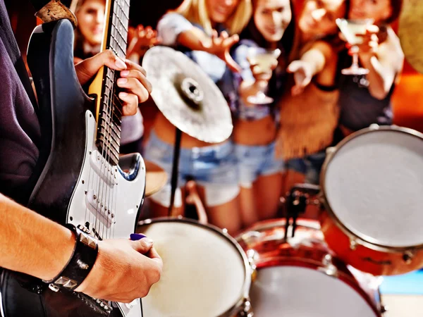 Group people playing drum. — Stock Photo, Image