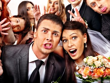Gelin ve damat da photobooth.