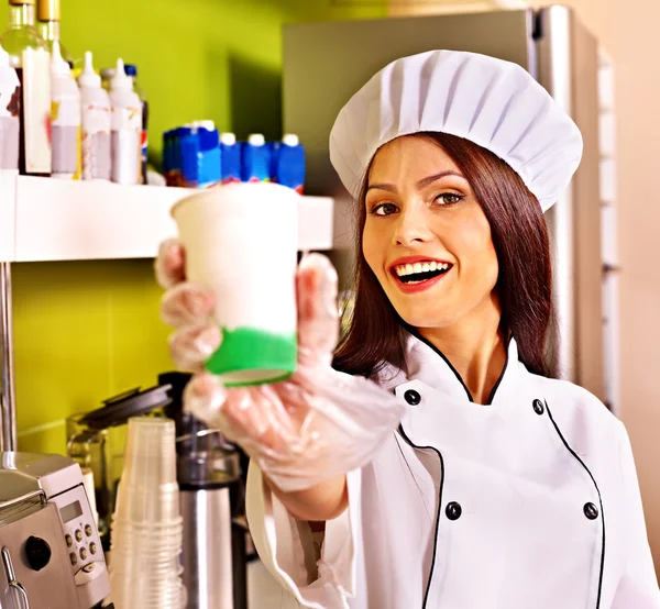 Uniforme de chef féminin . — Photo