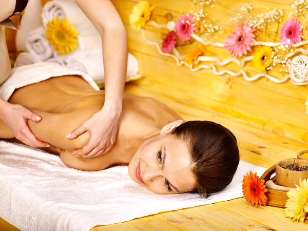 Woman getting massage . — Stock Photo, Image