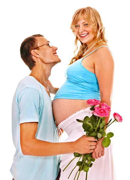 Femme enceinte avec mari Image En Vente