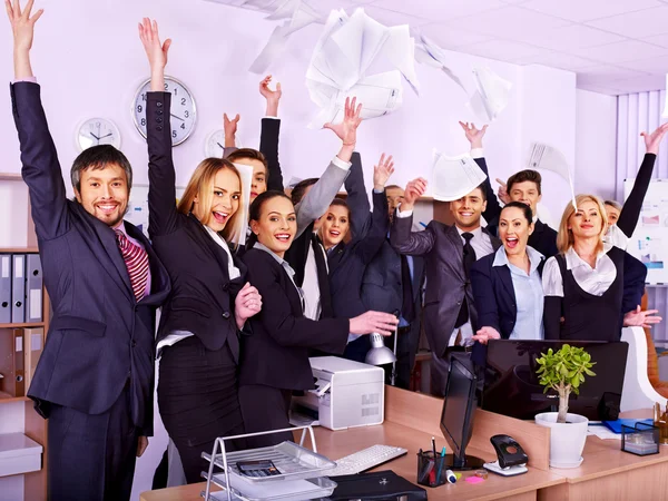 Skupina podnikatelů v úřadu. — Stock fotografie
