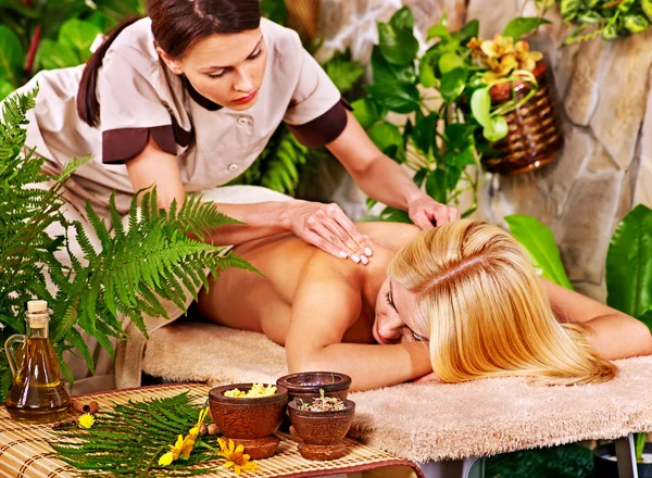 Woman getting  massage . — Stock Photo, Image