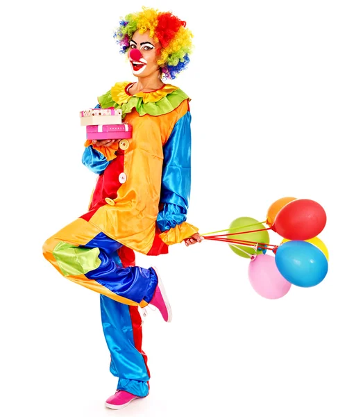 Clown-Porträt. — Stockfoto