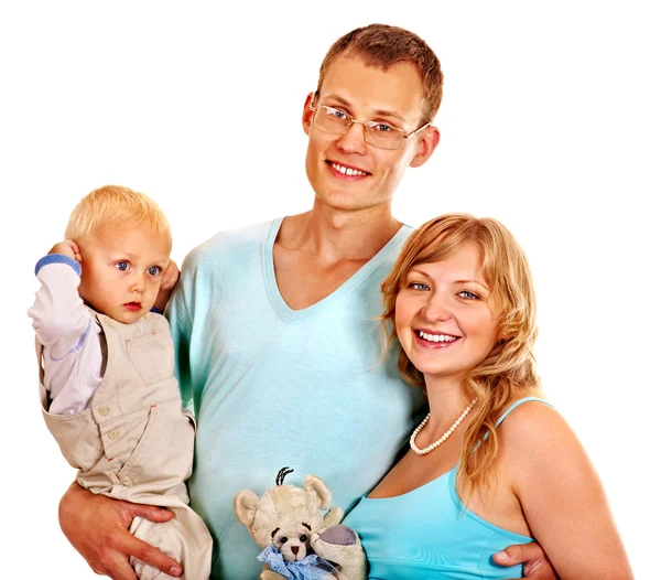 Schwangere mit Familie. — Stockfoto