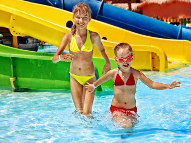 su kaydırağı aquapark, çocuk.