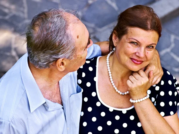 Gelukkig oud paar — Stockfoto