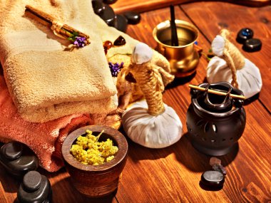 Ayurveda spa masaj natürmort