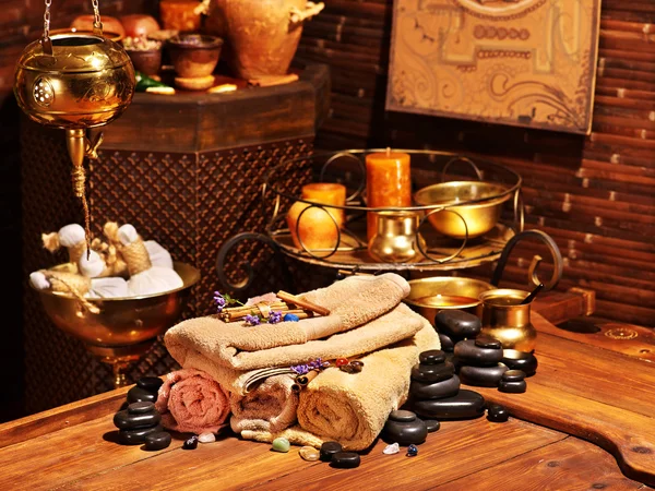 Ayurvedic spa massage still life — Stock Photo, Image