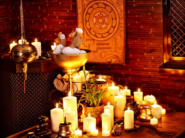 Ayurvedico spa massaggio interno — Foto Stock