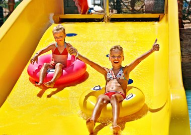 su kaydırağı aquapark, çocuk.