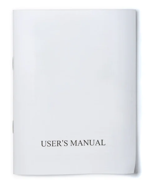 Users manual — Stock Photo, Image