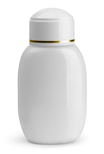 Witte cosmetica fles — Stockfoto