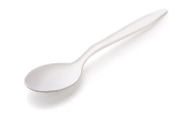 Plastic spoon — Stock Photo, Image