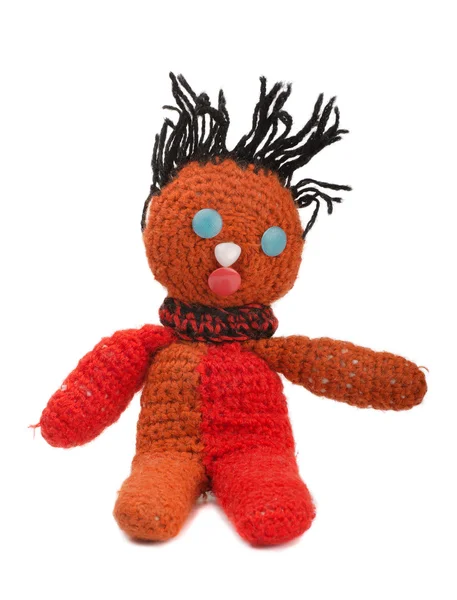 Knitted doll — Stock Photo, Image