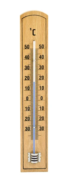 Wooden thermometer — Stock Photo, Image