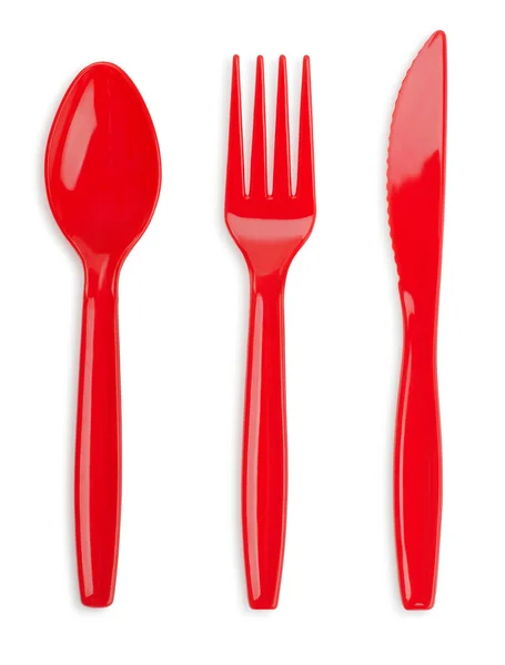 Plastic cutlery — Stock Photo, Image