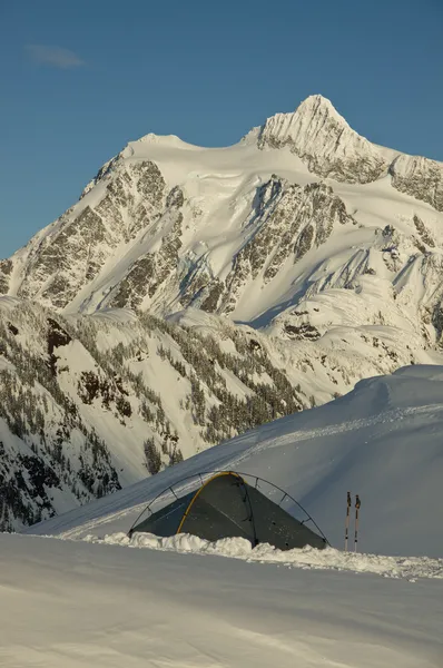 Camping de invierno — Foto de Stock