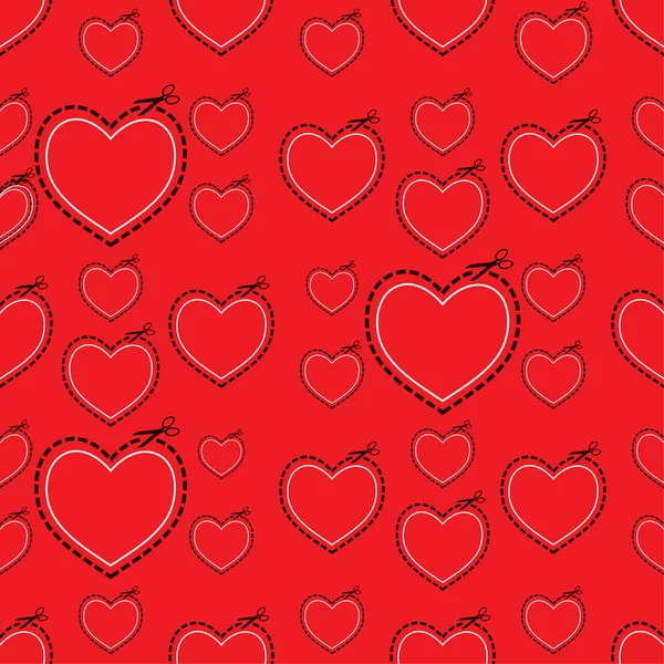 Plantilla de corazón de amor rojo — Archivo Imágenes Vectoriales