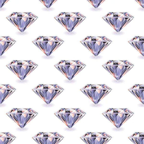 Diamant nahtlose Wiederholung — Stockvektor