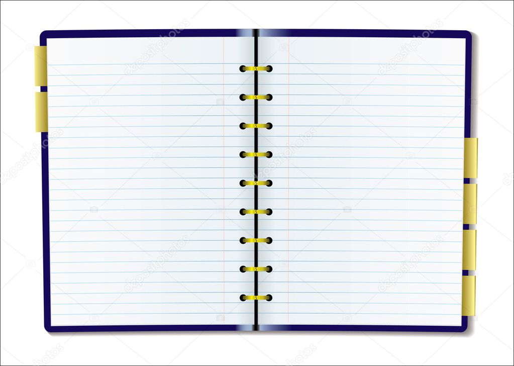 Blank diary page