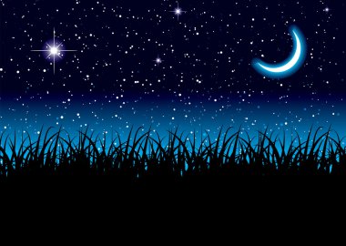 Moon space grass vector Moon space grass vector