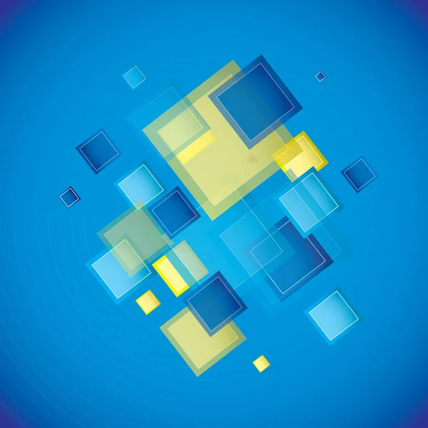 Carré bleu — Image vectorielle