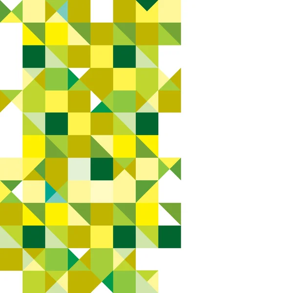 Triangle tricolore vert — Image vectorielle