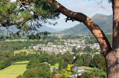 Keswick kasaba castlehead bakış açısından