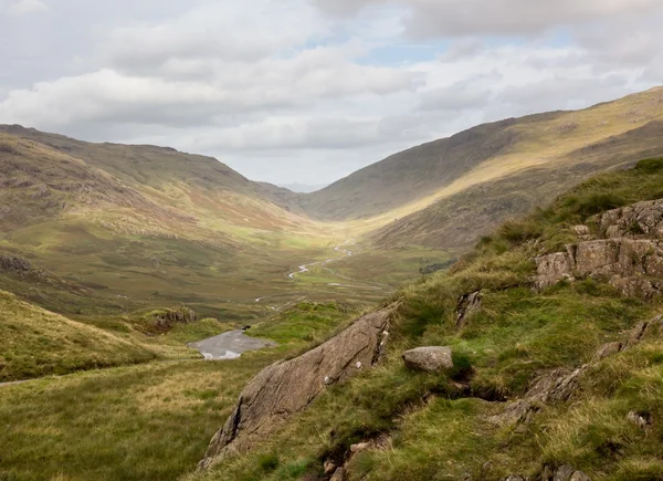 View toward Eskdale from HardKnott Pass — Stock Photo, Image