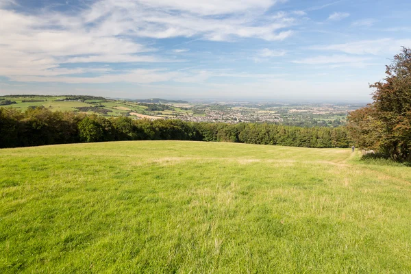 Aerial view of Winchcombe from Belas Nap — Stock Photo, Image