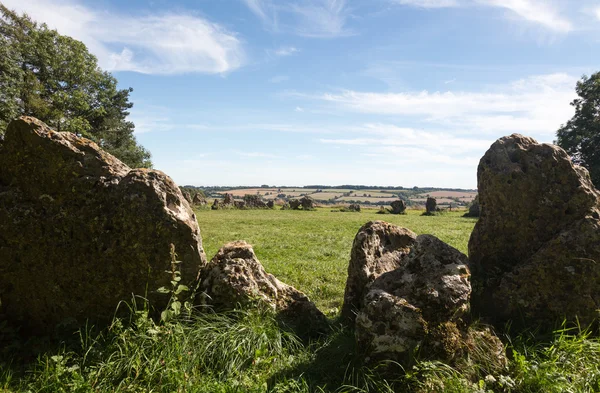 Каменный круг Rollright Stones в Котсуолдсе — стоковое фото