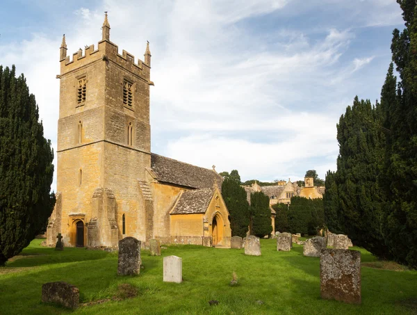 Stanway House and St Peters Church Stanton — Stock Photo, Image