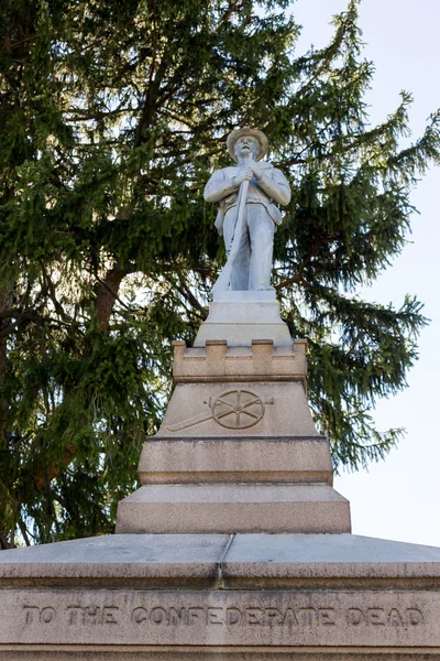 Confederate cemetery in Fredericksburg VA — Stock Photo, Image