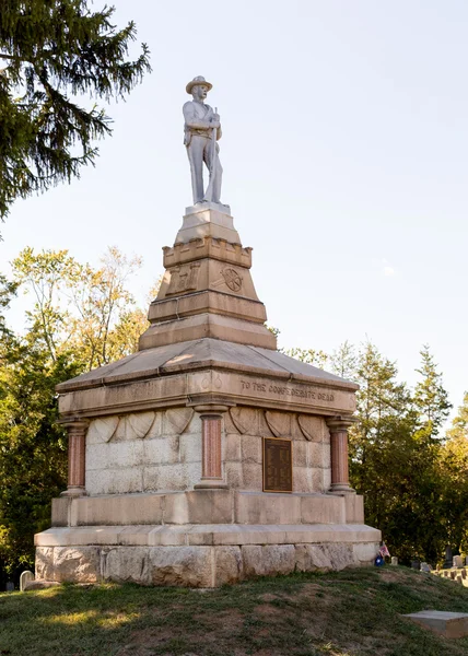 Confederate cemetery in Fredericksburg VA — Stock Photo, Image