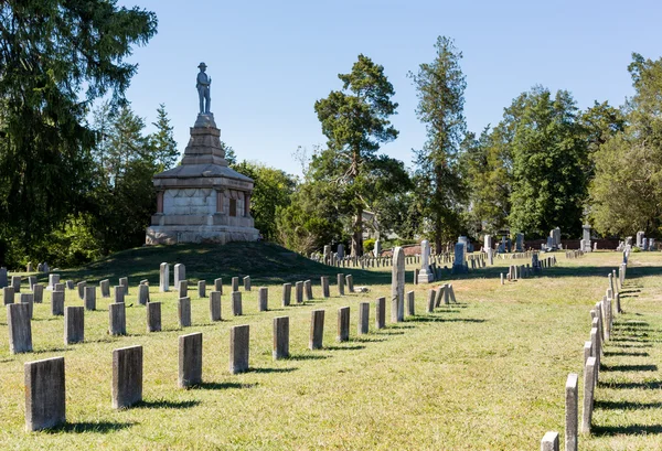 Cmentarzu konfederatów w fredericksburg va — Zdjęcie stockowe