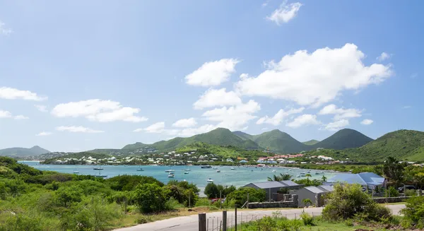 Vista sobre Cul de Sac em St Martin — Fotografia de Stock