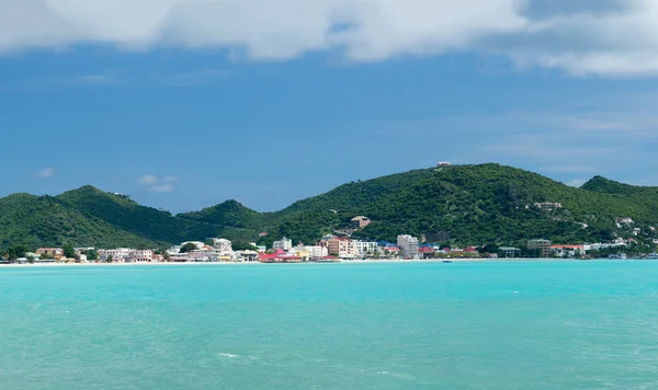 Panorama över philipsburg sint maarten — Stockfoto